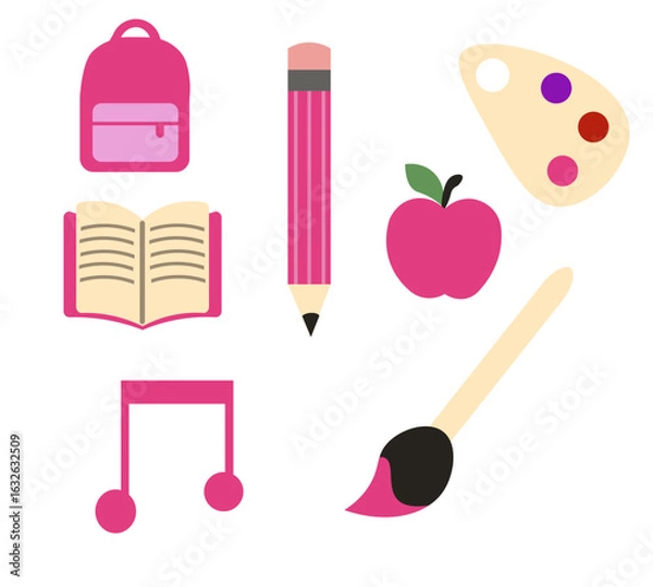 Obraz Pink back to school pack