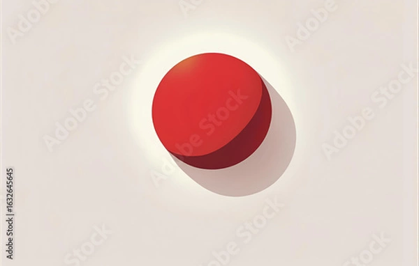 Fototapeta red circle on white background,Japan flag