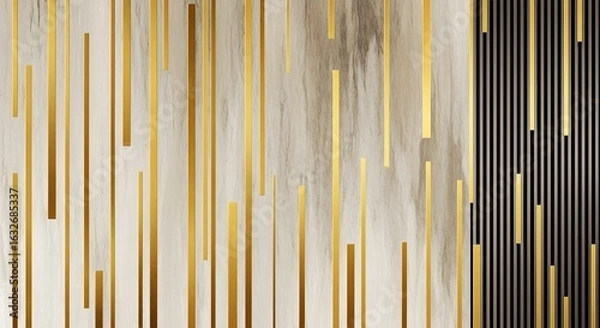 Obraz Abstract gold lines background luxury design golden stripes pattern elegant modern art decor style
