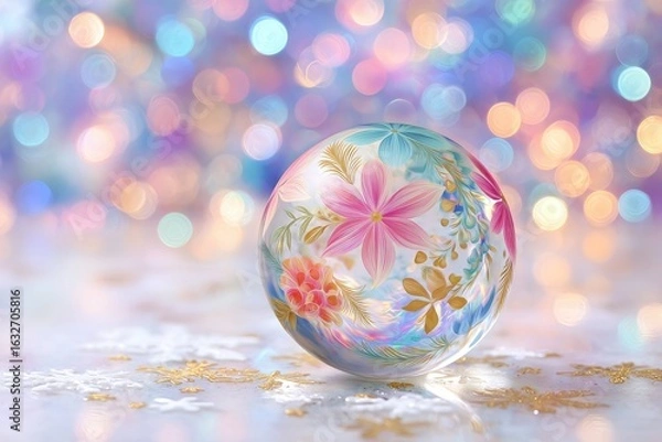 Obraz shiny, ornaments, sphere, ornament, ball