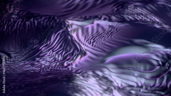 Fototapeta Abstract wavy background - 3D rendering