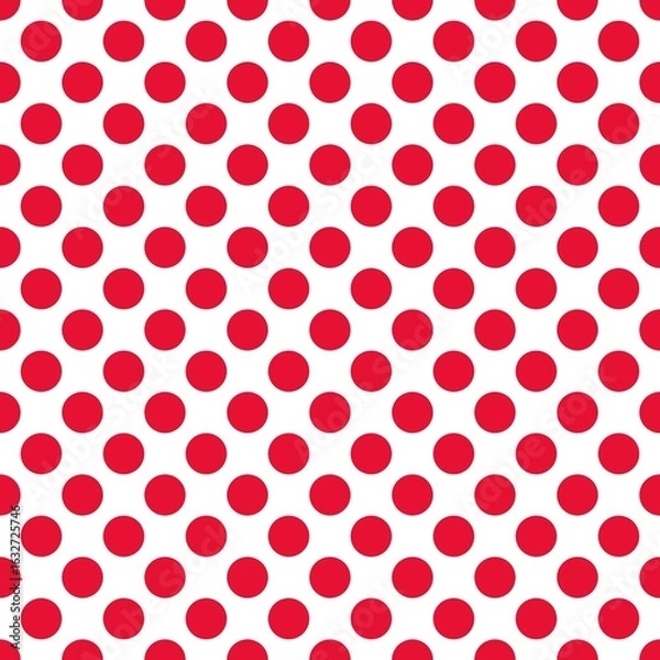 Obraz red polka dots pattern