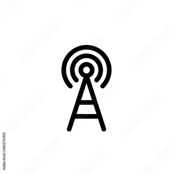 Fototapeta Antenna icon vector. Network icon. Connection icon.