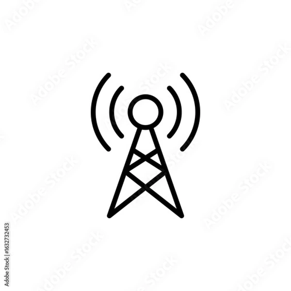 Fototapeta Antenna icon vector. Network icon. Connection icon.