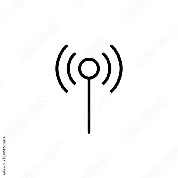 Fototapeta Antenna icon vector. Network icon. Connection icon.