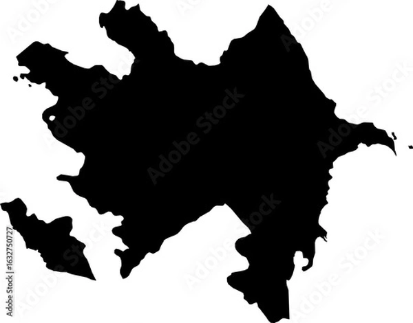 Obraz Azerbaijan map (Mercator projection)