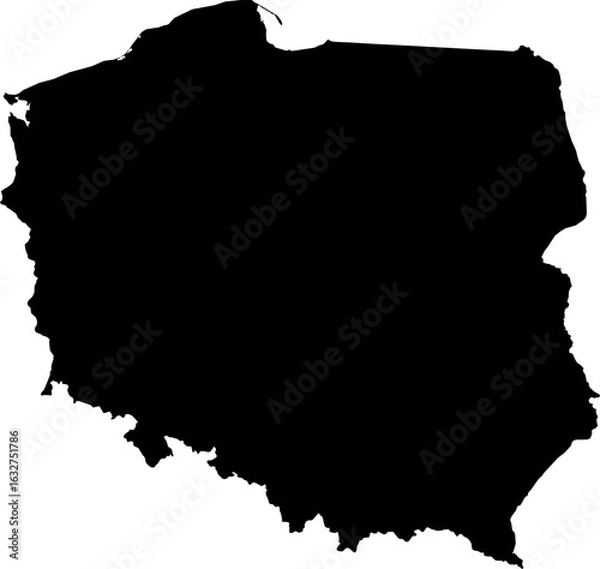 Obraz Poland map (Mercator projection)