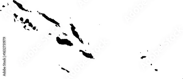 Obraz Solomon Is map (Mercator projection)