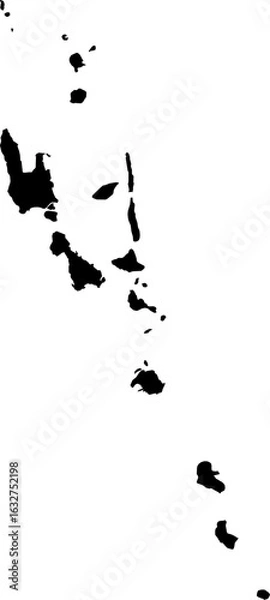 Obraz Vanuatu map (Mercator projection)