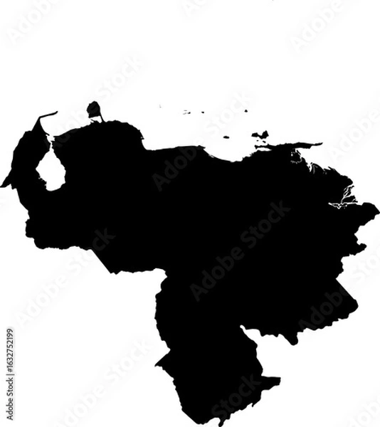 Obraz Venezuela map (Mercator projection)
