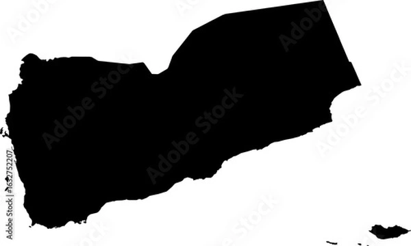 Obraz Yemen map (Mercator projection)