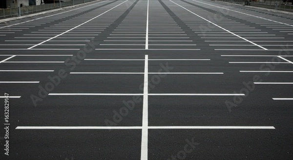 Fototapeta Empty parking lot