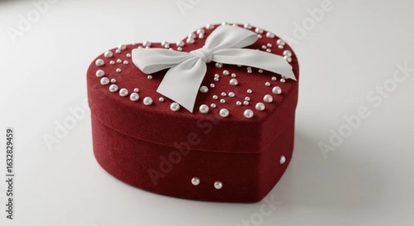 Fototapeta Heart-shaped gift box