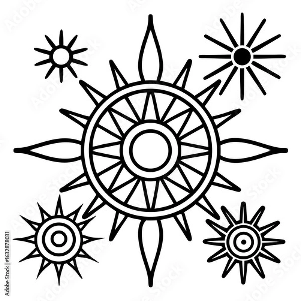 Fototapeta abstract sun vector