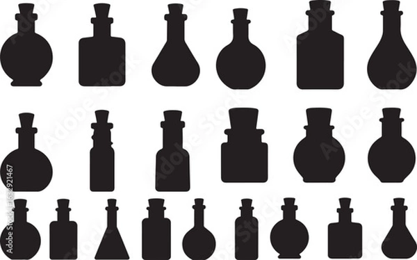 Obraz Potion Bottle Silhouettes