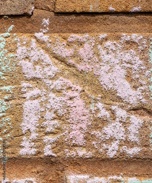 Obraz Stone and chalk close-up texture background.
