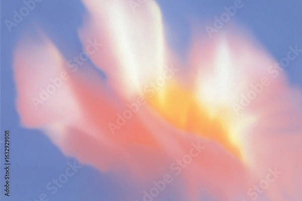 Obraz 抽象的, ぼかし, フラワーアート, 花, 柔らかい色, パステルカラー, アート写真, 背景用, 穏やか, やさしい雰囲気, ドリーミー, ピンク, オレンジ, ライトブルー, 霞んだ, 美しい背景, ふんわり, 柔らかい, 植物, 自然, 風景, 静けさ, 癒し, ソフトフォーカス, スローフォト, 花びら, 春, 芸術的, エレガント, グラデーション, ロマンチック, クリーン, ミニマル
