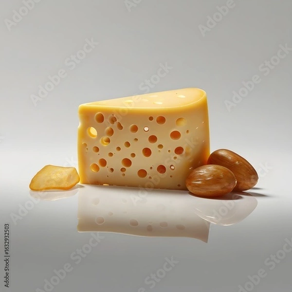 Obraz Gourmet Swiss Cheese with Accompaniments