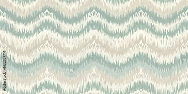 Fototapeta Serene Boho Chevron Pattern evokes tranquil coastal vibes and natural textures for stylish decor