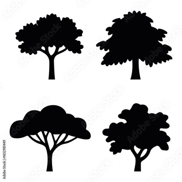 Fototapeta Majestic Trees Set - 04