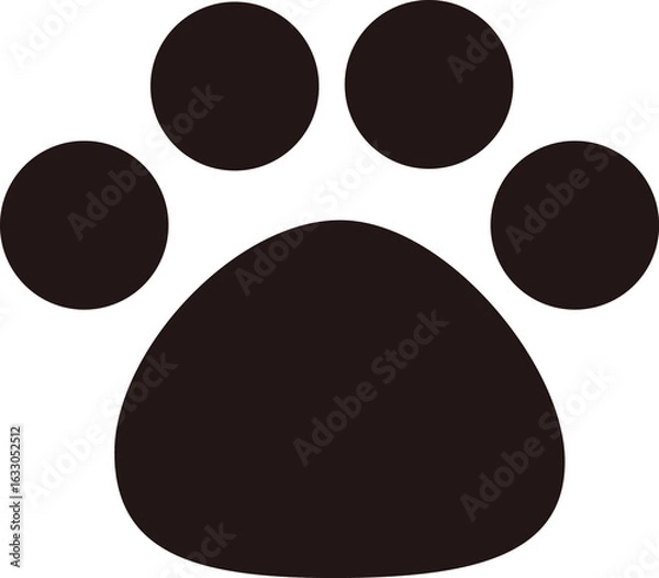 Obraz 犬の足跡のアイコン