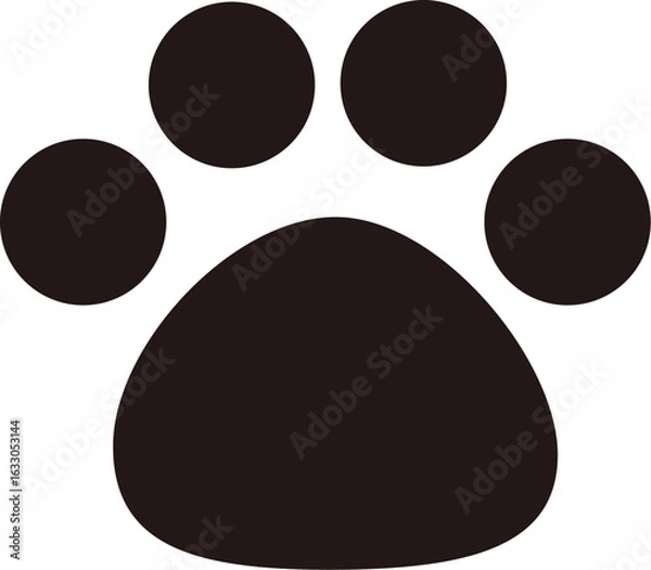 Obraz 犬の足跡のアイコン