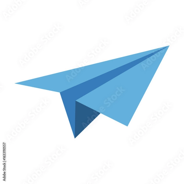 Fototapeta Vector image of a paper airplane icon