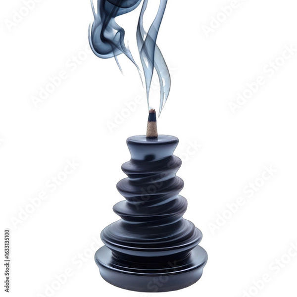 Fototapeta Abstract image of incense burner with smoke