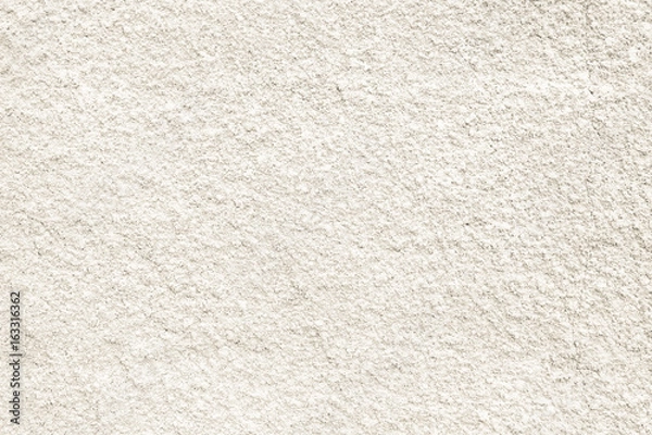 Obraz White cement texture stone concrete,rock plastered stucco wall; Painted flat fade pastel background grey solid floor grain. 