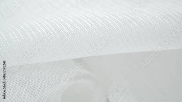 Fototapeta Abstract luxury white fabric texture background