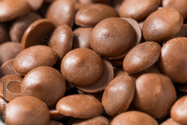 Obraz Organic Raw Milk Chocolate Chips