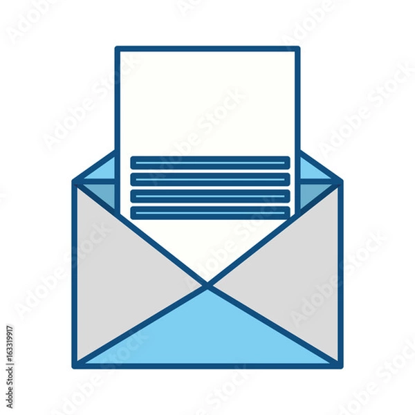 Fototapeta isolated paper envelope