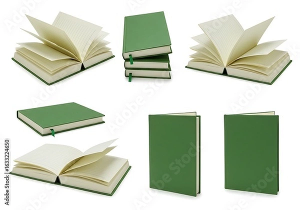 Fototapeta 緑の書物の物語