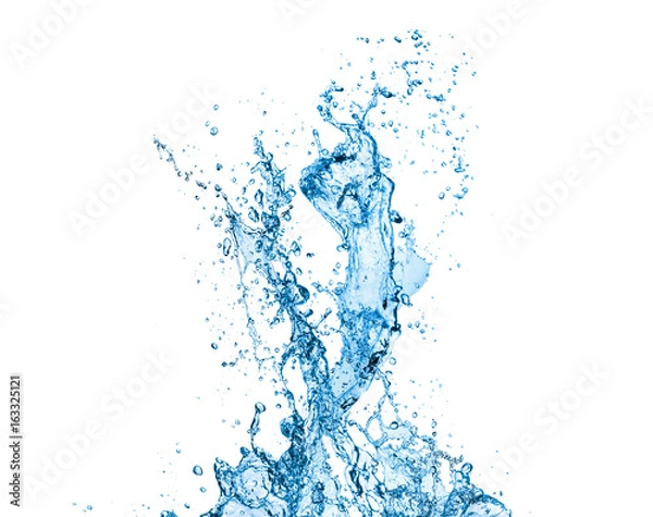 Obraz water splash isolated on white background