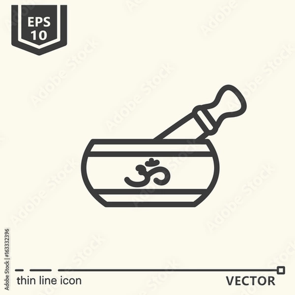 Obraz One icon - singing bowl