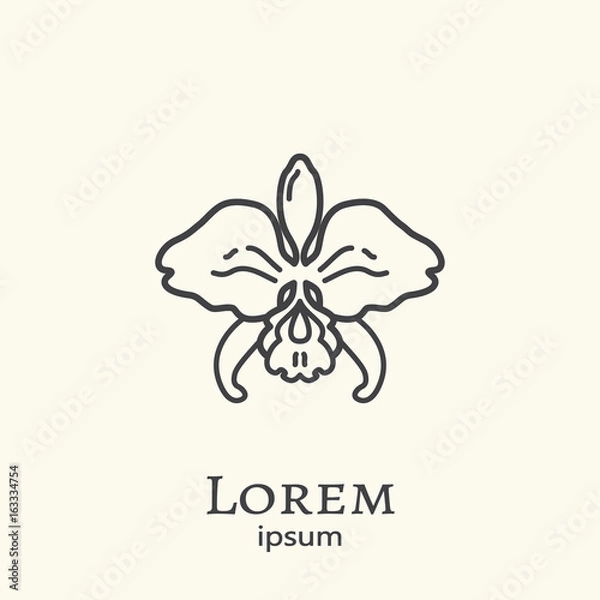 Obraz Logo template - orchid