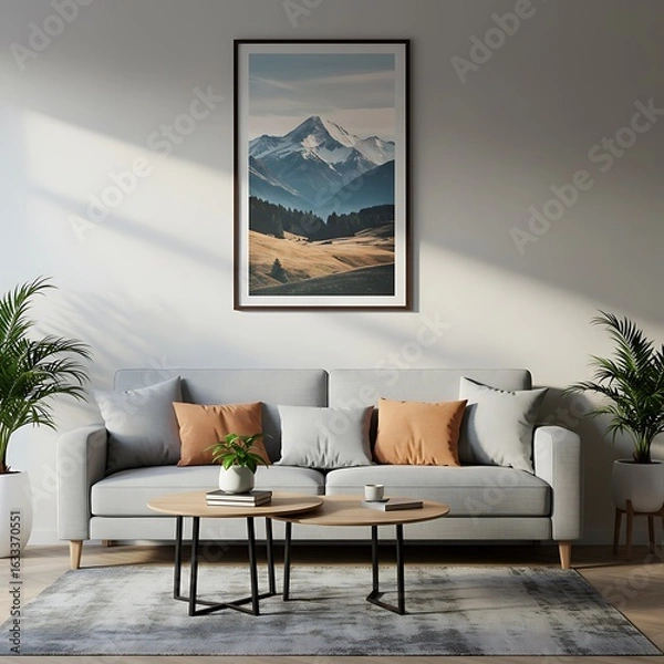 Fototapeta 光と影のアルプス