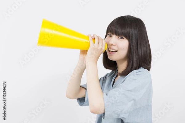 Fototapeta 応援する女性