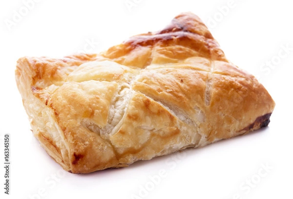 Obraz chicken pie isolated on white background
