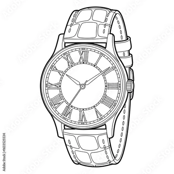 Obraz wrist watch isolated on white