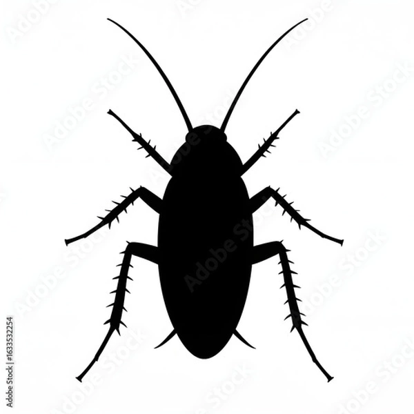 Obraz vector illustration of a black bug
