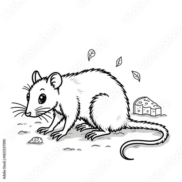 Obraz vector illustration of a mouse