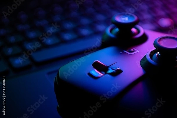 Fototapeta Enhance your gaming experience with a next gen wireless gaming controller setup
