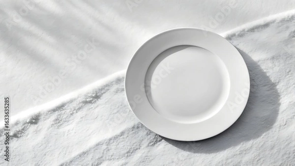 Obraz Minimalist Composition Featuring a Centered White Object