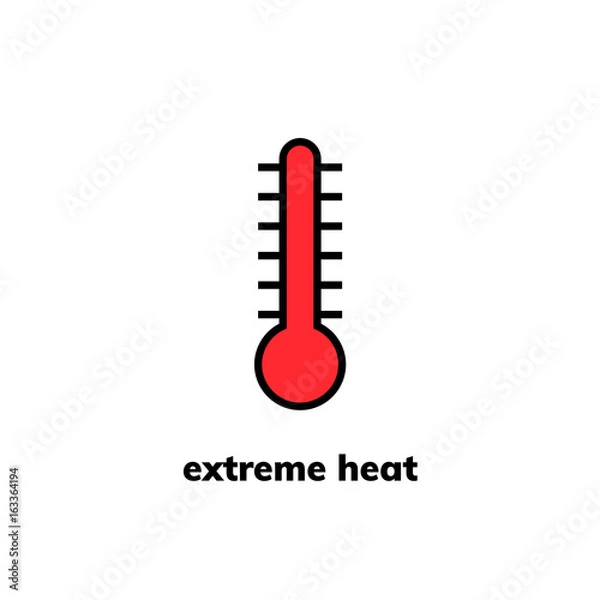 Obraz temperature icon, vector clip art