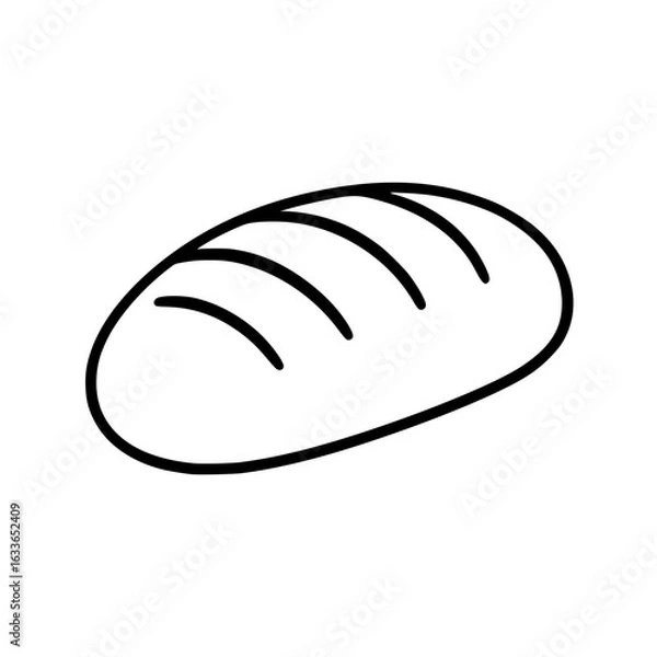 Fototapeta vector illustration of bread