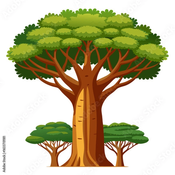 Obraz baobab tree vector