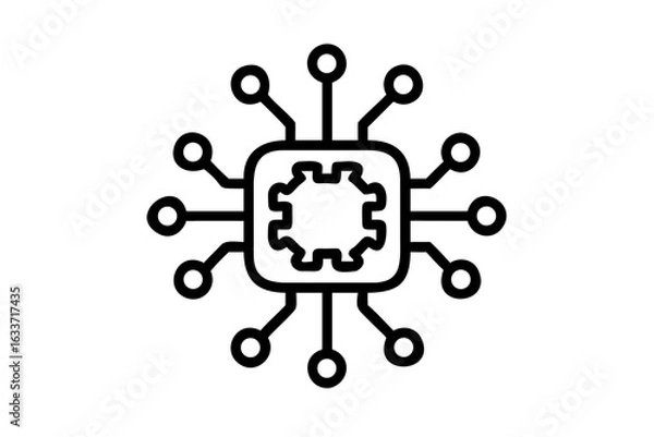 Fototapeta vector illustration of an abstract background