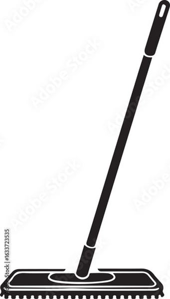 Fototapeta Floor scrub brush icon vector