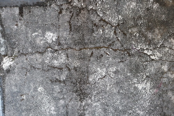 Fototapeta close-up view of an old, weathered concrete wall. 